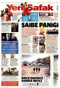 YENİ ŞAFAK 18 Şubat 2025 gazete manşeti