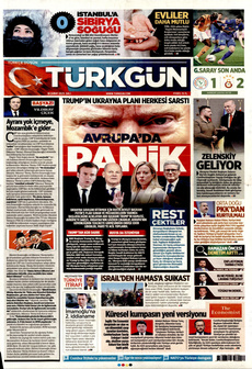TÜRKGÜN 18 Şubat 2025 gazete manşeti
