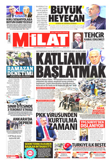 MİLAT 18 Şubat 2025 gazete manşeti