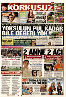 KORKUSUZ 18 Şubat 2025 gazete manşeti