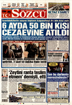 SÖZCÜ 20 Şubat 2025 gazete manşeti