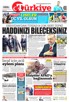 TÜRKİYE GAZETESİ 20 Şubat 2025 gazete manşeti