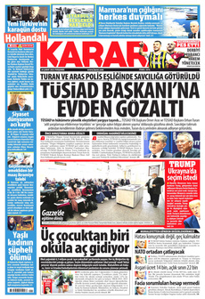 KARAR 20 Şubat 2025 gazete manşeti
