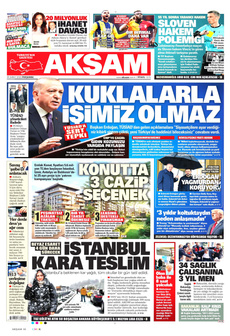 AKŞAM 20 Şubat 2025 gazete manşeti