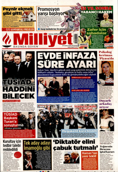 MİLLİYET 20 Şubat 2025 gazete manşeti