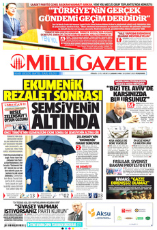 MİLLİ GAZETE 20 Şubat 2025 gazete manşeti