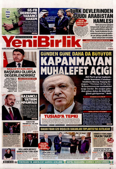 YENİBİRLİK 20 Şubat 2025 gazete manşeti