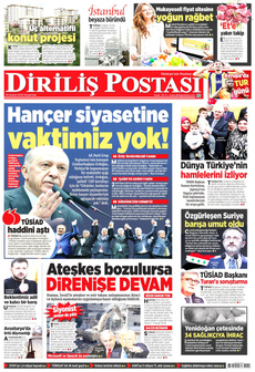 DİRİLİŞ POSTASI 20 Şubat 2025 gazete manşeti