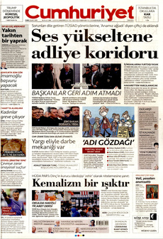 CUMHURİYET 21 Şubat 2025 gazete manşeti
