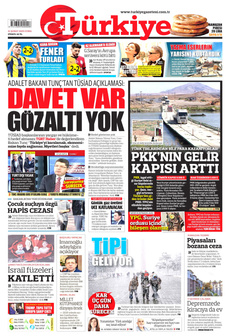 TÜRKİYE GAZETESİ 21 Şubat 2025 gazete manşeti