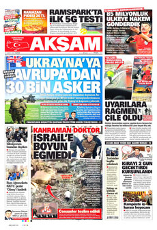 AKŞAM 21 Şubat 2025 gazete manşeti