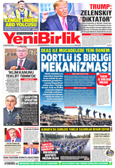 YENİBİRLİK 21 Şubat 2025 gazete manşeti