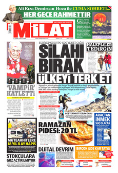 MİLAT 21 Şubat 2025 gazete manşeti