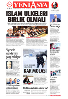 YENİ ASYA 21 Şubat 2025 gazete manşeti