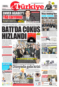 TÜRKİYE GAZETESİ 22 Şubat 2025 gazete manşeti
