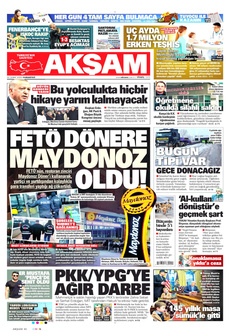 AKŞAM 22 Şubat 2025 gazete manşeti