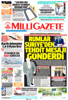 MİLLİ GAZETE 22 Şubat 2025 gazete manşeti