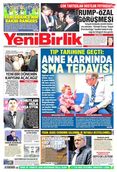 YENİBİRLİK 22 Şubat 2025 gazete manşeti