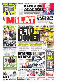 MİLAT 22 Şubat 2025 gazete manşeti