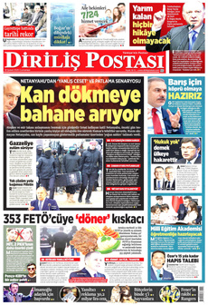 DİRİLİŞ POSTASI 22 Şubat 2025 gazete manşeti
