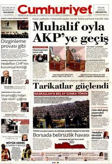CUMHURİYET 24 Şubat 2025 gazete manşeti