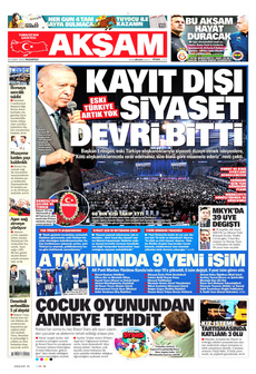 AKŞAM 24 Şubat 2025 gazete manşeti