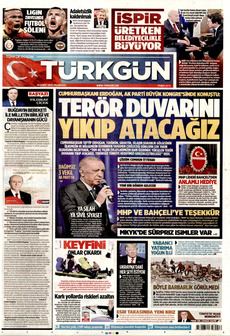 TÜRKGÜN 24 Şubat 2025 gazete manşeti