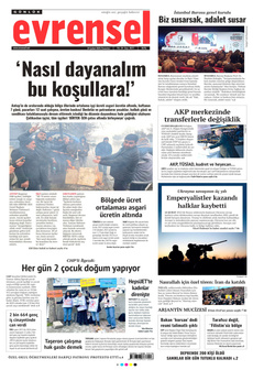 EVRENSEL 24 Şubat 2025 gazete manşeti