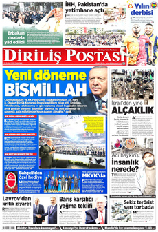 DİRİLİŞ POSTASI 24 Şubat 2025 gazete manşeti
