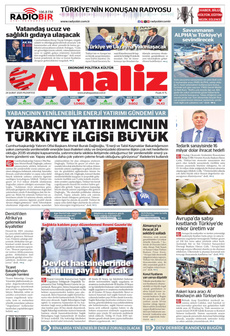 ANALİZ 24 Şubat 2025 gazete manşeti