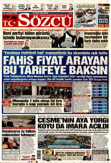 SÖZCÜ 23 Şubat 2025 gazete manşeti
