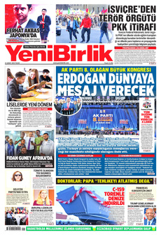 YENİBİRLİK 23 Şubat 2025 gazete manşeti