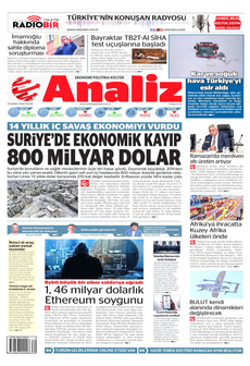 ANALİZ 23 Şubat 2025 gazete manşeti