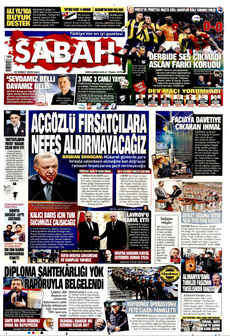 SABAH 25 Şubat 2025 gazete manşeti