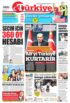TÜRKİYE GAZETESİ 25 Şubat 2025 gazete manşeti