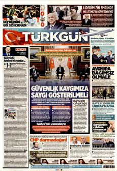 TÜRKGÜN 25 Şubat 2025 gazete manşeti