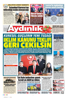AYDINLIK GAZETESİ 25 Şubat 2025 gazete manşeti