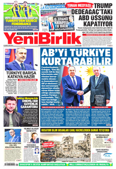 YENİBİRLİK 25 Şubat 2025 gazete manşeti