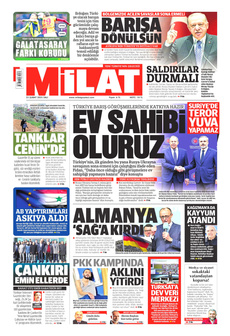 MİLAT 25 Şubat 2025 gazete manşeti