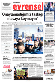 EVRENSEL 25 Şubat 2025 gazete manşeti