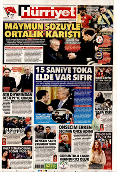 HÜRRİYET 26 Şubat 2025 gazete manşeti