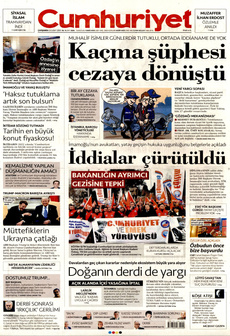CUMHURİYET 26 Şubat 2025 gazete manşeti