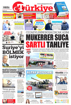 TÜRKİYE GAZETESİ 26 Şubat 2025 gazete manşeti