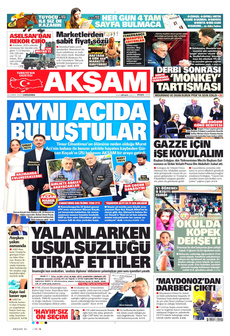 AKŞAM 26 Şubat 2025 gazete manşeti