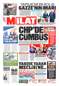 MİLAT 26 Şubat 2025 gazete manşeti