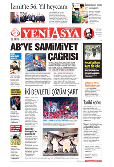 YENİ ASYA 26 Şubat 2025 gazete manşeti
