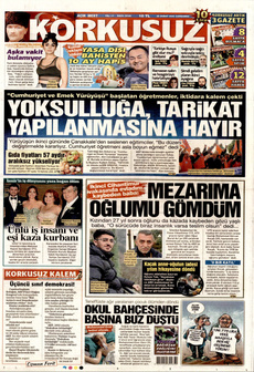 KORKUSUZ 26 Şubat 2025 gazete manşeti
