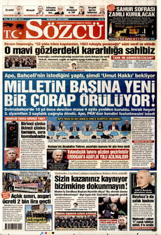 SÖZCÜ 28 Şubat 2025 gazete manşeti