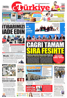 TÜRKİYE GAZETESİ 28 Şubat 2025 gazete manşeti