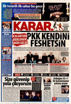 KARAR 28 Şubat 2025 gazete manşeti